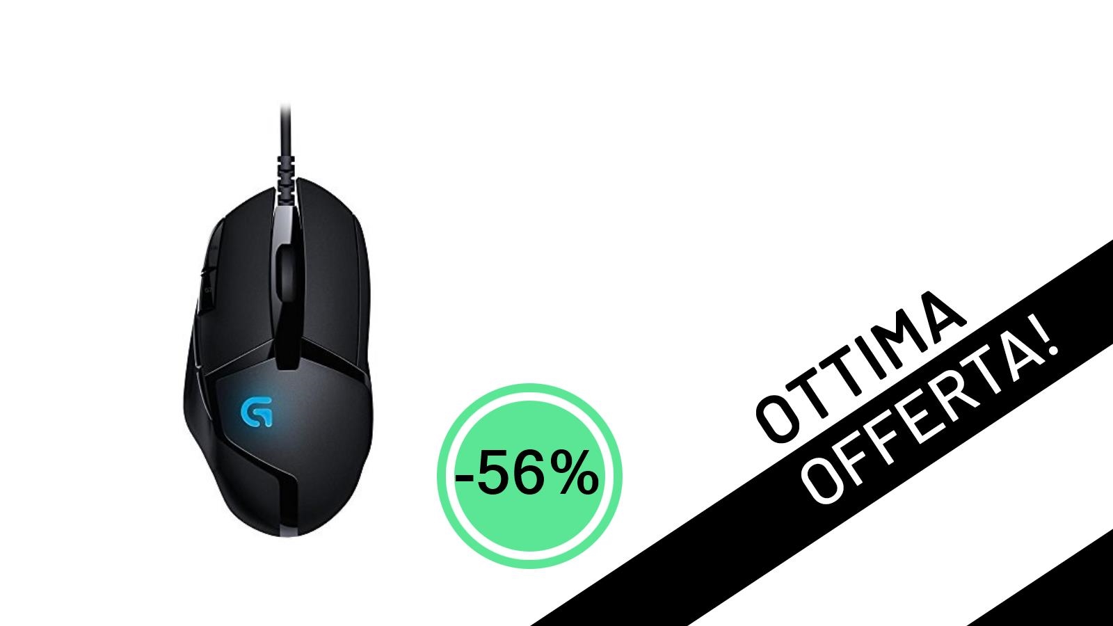 Offerta Imperdibile: Il Mouse Gaming Logitech G402 Hyperion Fury al 56% di Sconto!