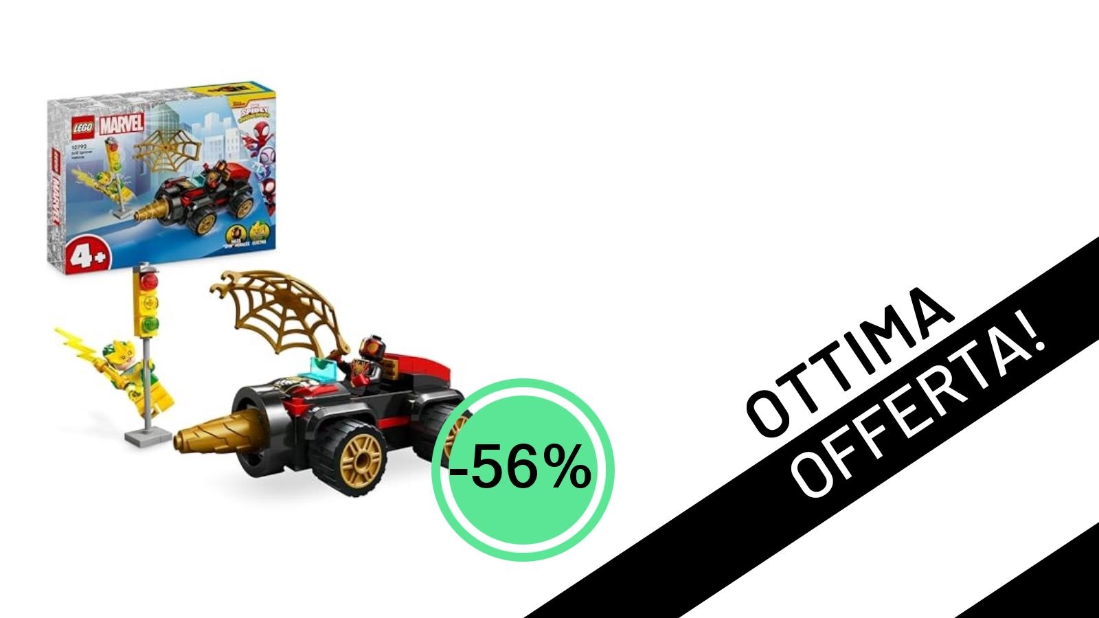 Affare Imperdibile! LEGO Spidey Veicolo Trivella di Spider-man Scontato del -56% a Soli 9,75€!