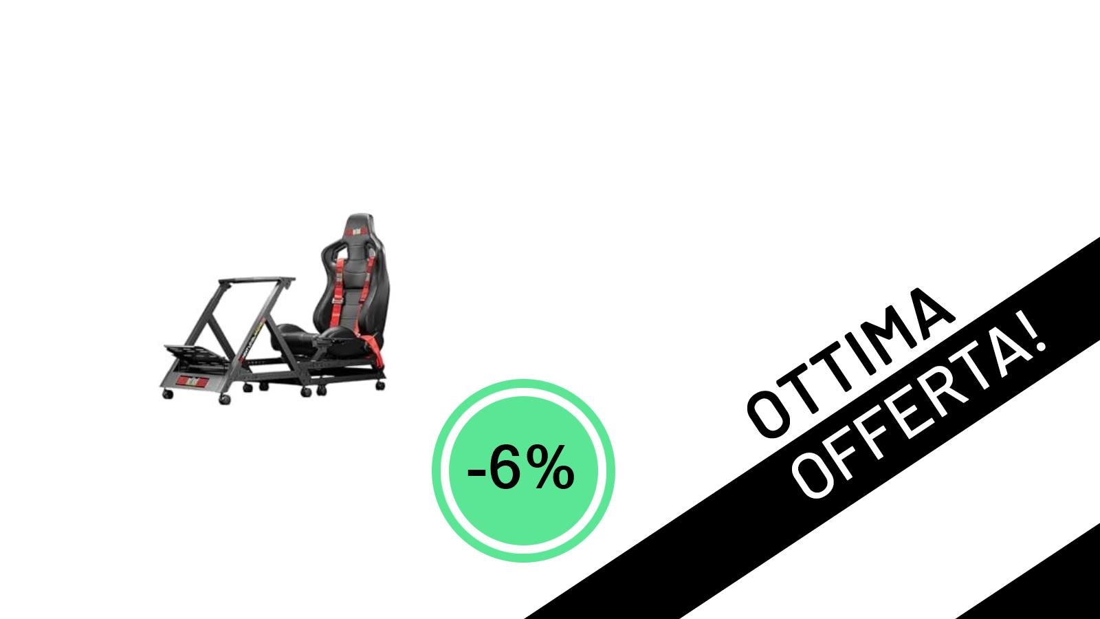 Affare imperdibile: La Postazione Next Level Racing GTTrack Racing Simulator Cockpit al -6%, solo 656,06€!