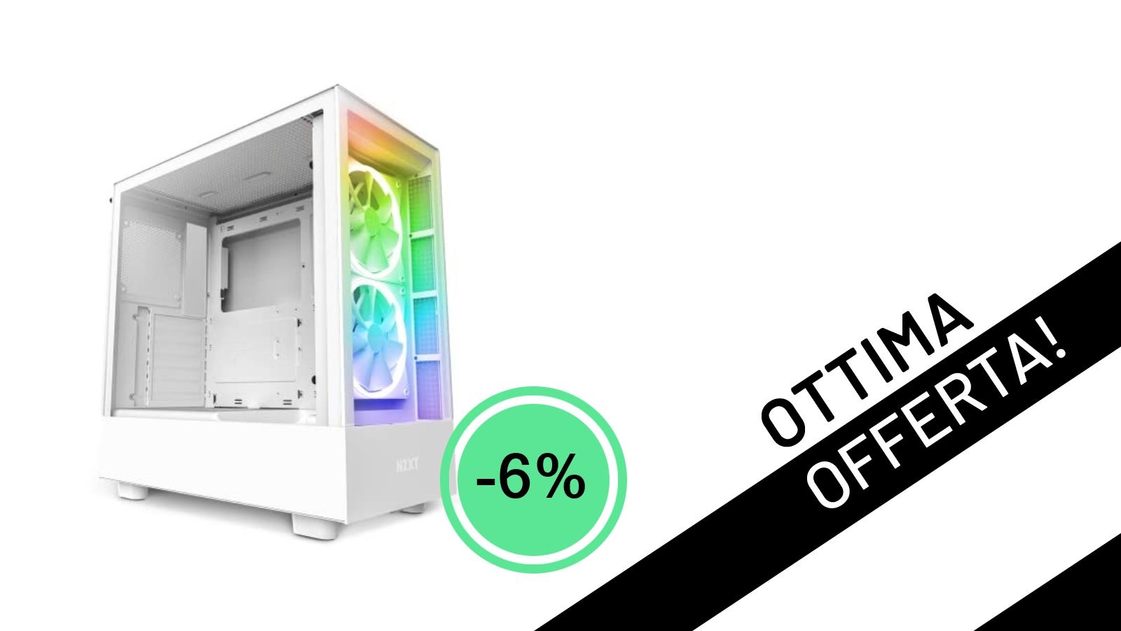 NZXT H5 Elite Bianco: Il Case ATX Compatto che Stavi Cercando ora in Offerta!