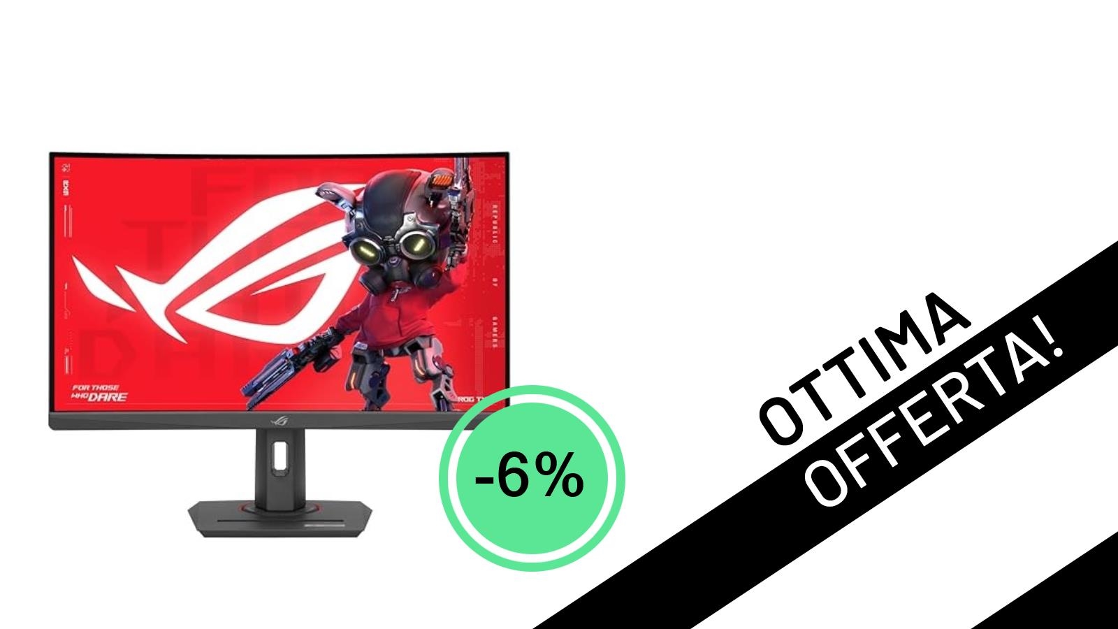 Monitor Gaming Curvo ASUS ROG Strix XG27WCMS: L'Offerta che Stavi Aspettando per Domina la Scena!