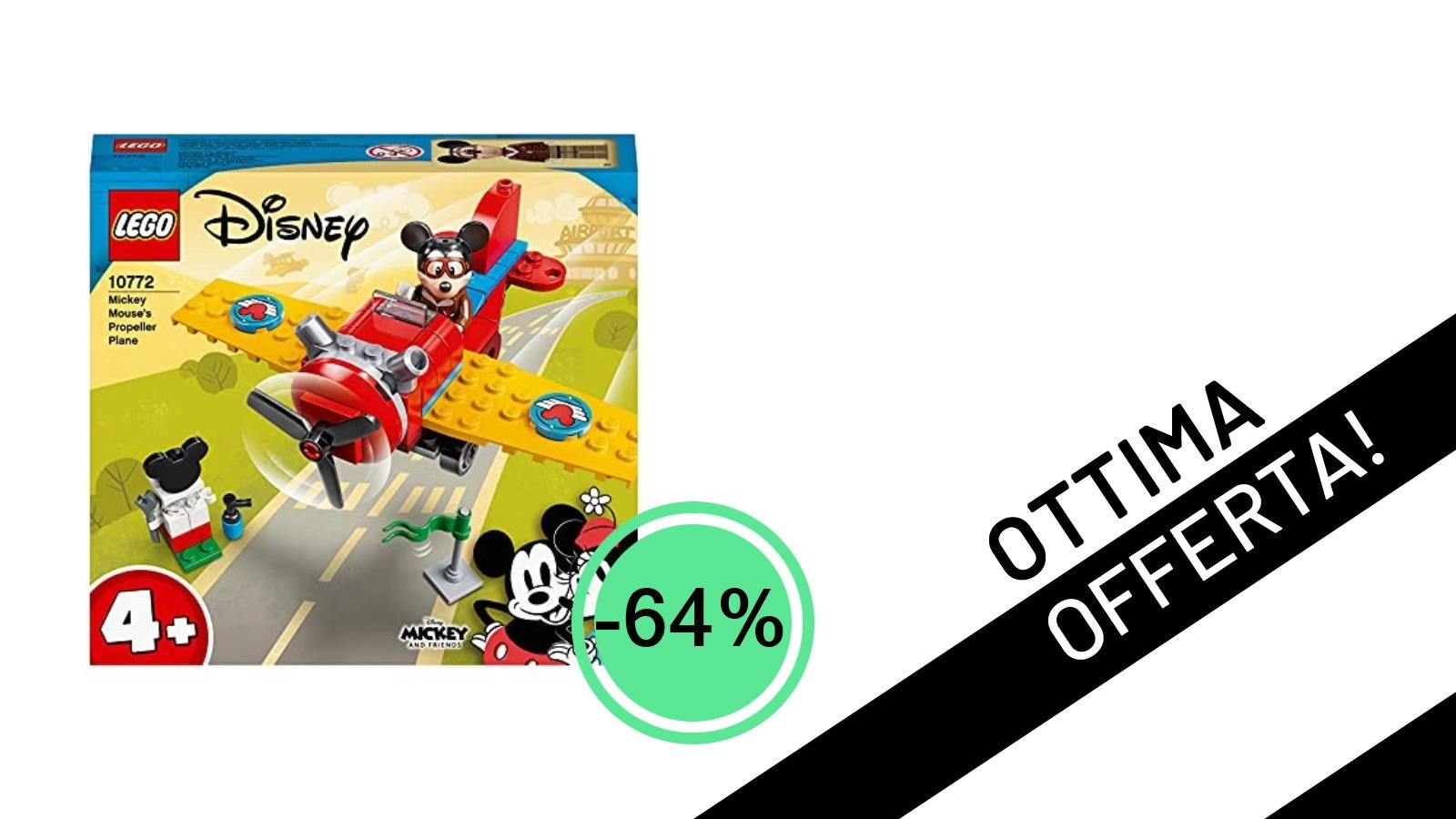 Volo Scontato! Il LEGO Aereo a Elica di Topolino al Minimo Storico con il -64%