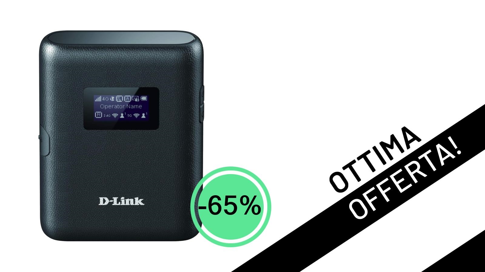 Offerta Shock: D-Link DWR-933 Hotspot Wi-Fi Cat 6 al -65%! Internet Ultra-Veloce a soli 44,90€