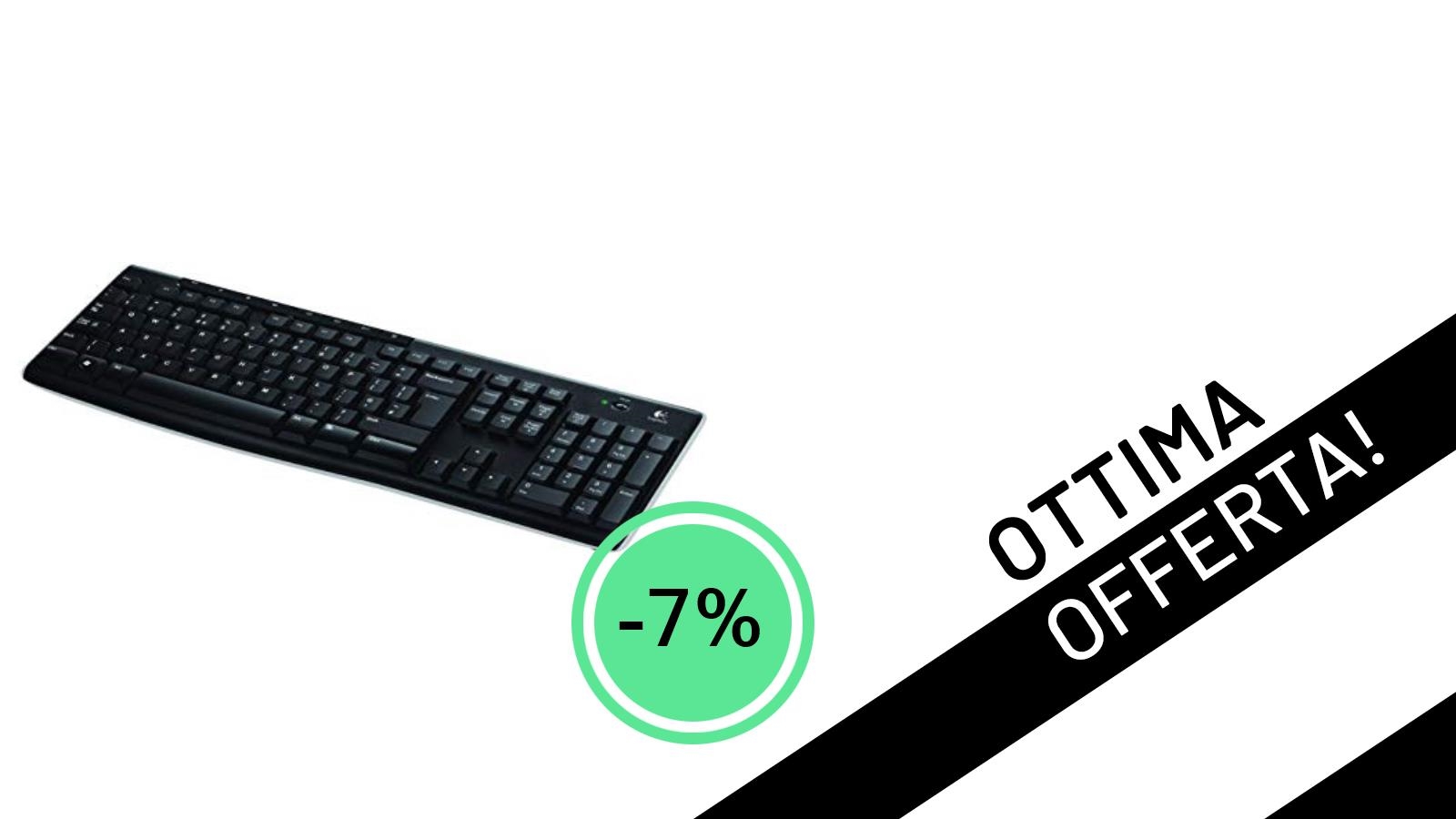 Logitech K270: La Tastiera Wireless Gaming che cercavi, ora con il 7% di sconto!