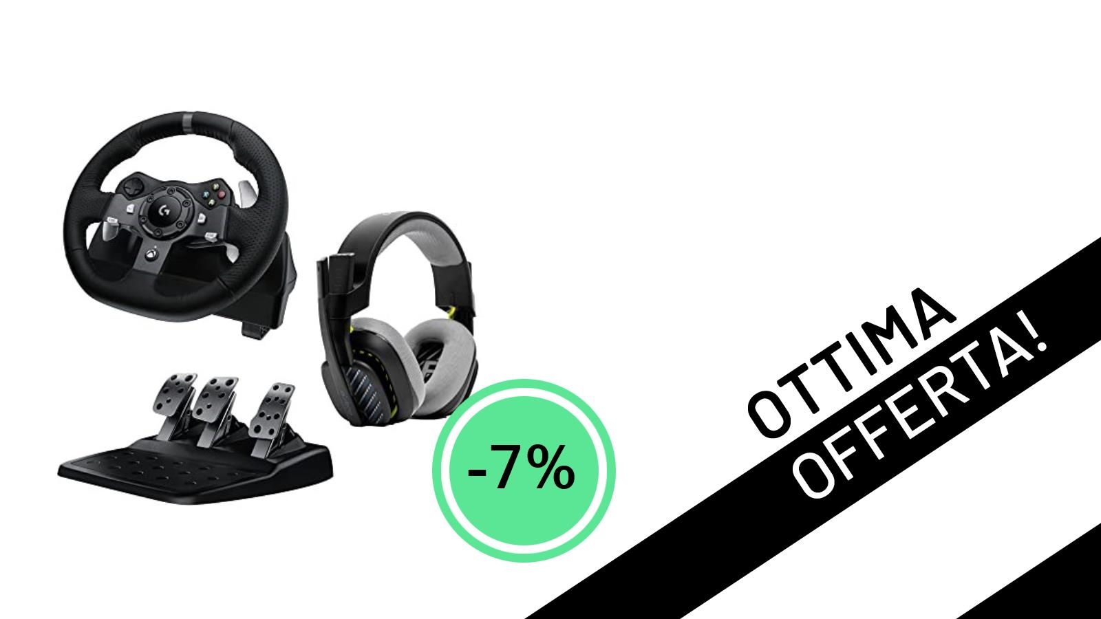 Logitech G G920 Driving Force + Cuffie A10: L'offerta per veri piloti a soli 268,70€!