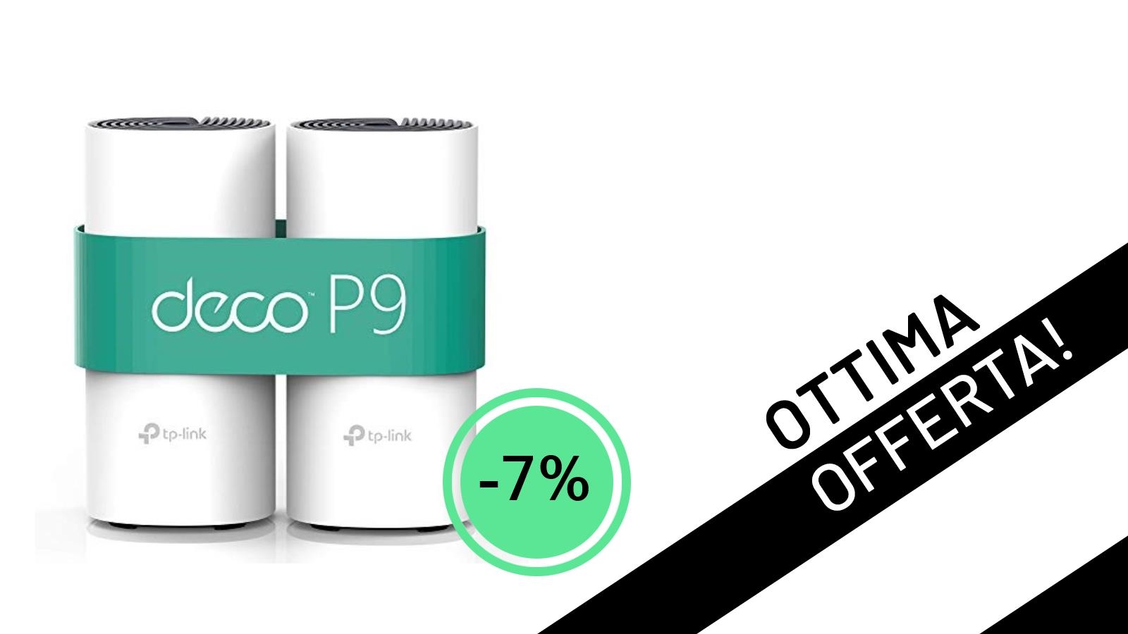 L'offerta imperdibile: TP-Link Deco P9, il Wi-Fi Mesh ibrido perfetto per case con muri spessi, ora a soli 139,99€!