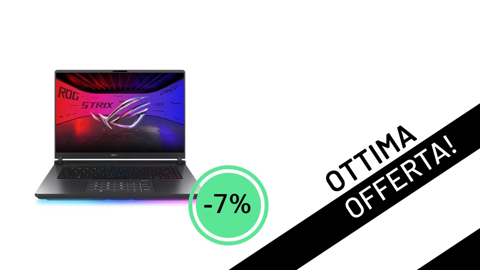 Potenza Inarrestabile: L'ASUS ROG Strix G16 (2025) con RTX 5080 Scontato del 7%!