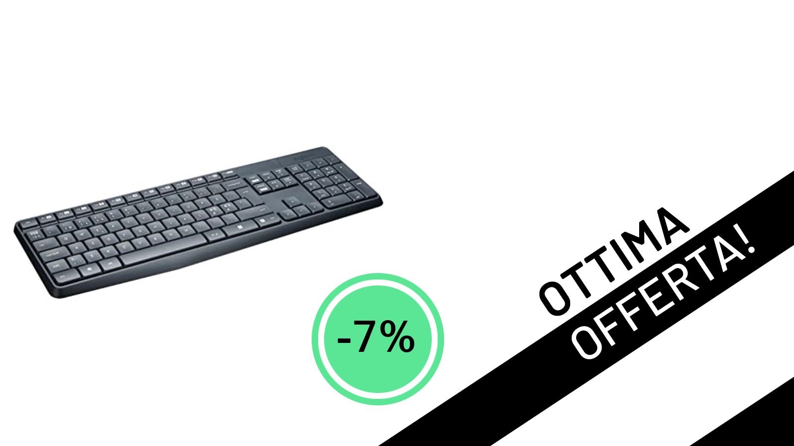 Super Offerta Logitech: Il Combo Wireless MK235 con Layout Scandinavo QWERTY a Soli 40,80€!