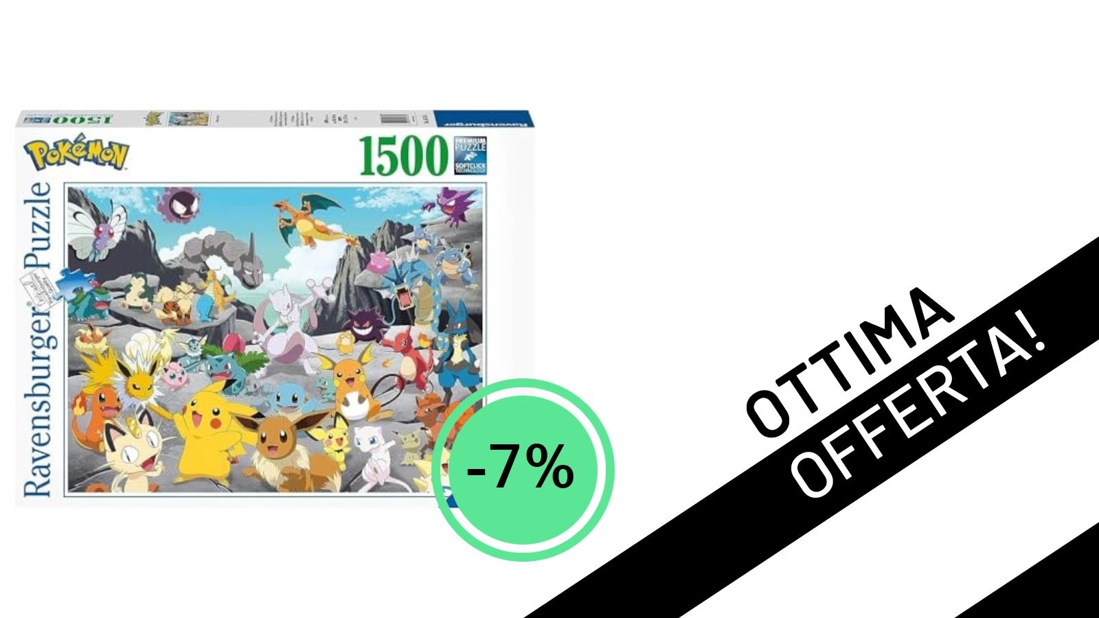 Offerta Imperdibile! Il Mega Puzzle Pokémon Classics Ravensburger da 1500 Pezzi a soli 22€