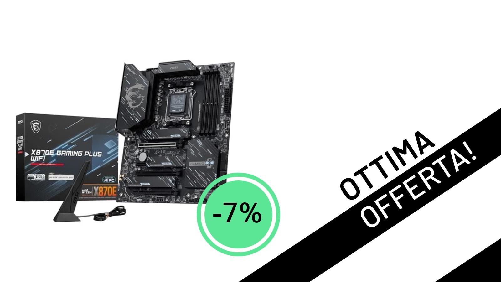 MSI X870E GAMING PLUS WIFI: La Scheda Madre AM5 Definitiva Scontata al 7%!