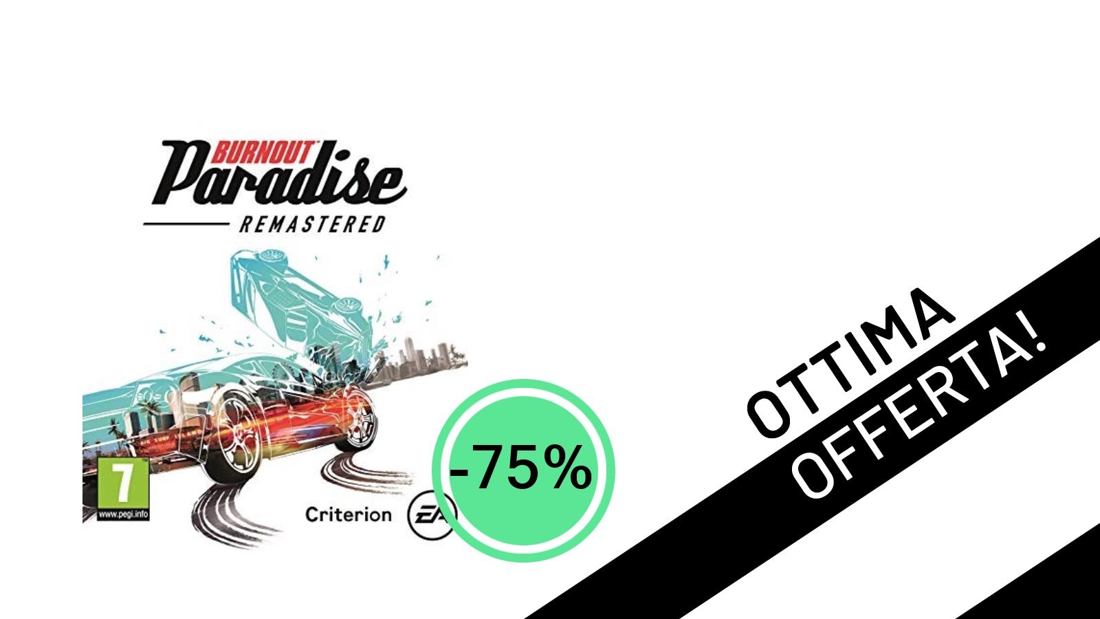 Burnout Paradise Remastered in Offerta Incredibile: Un Classico EA al Minimo Storico su PC!