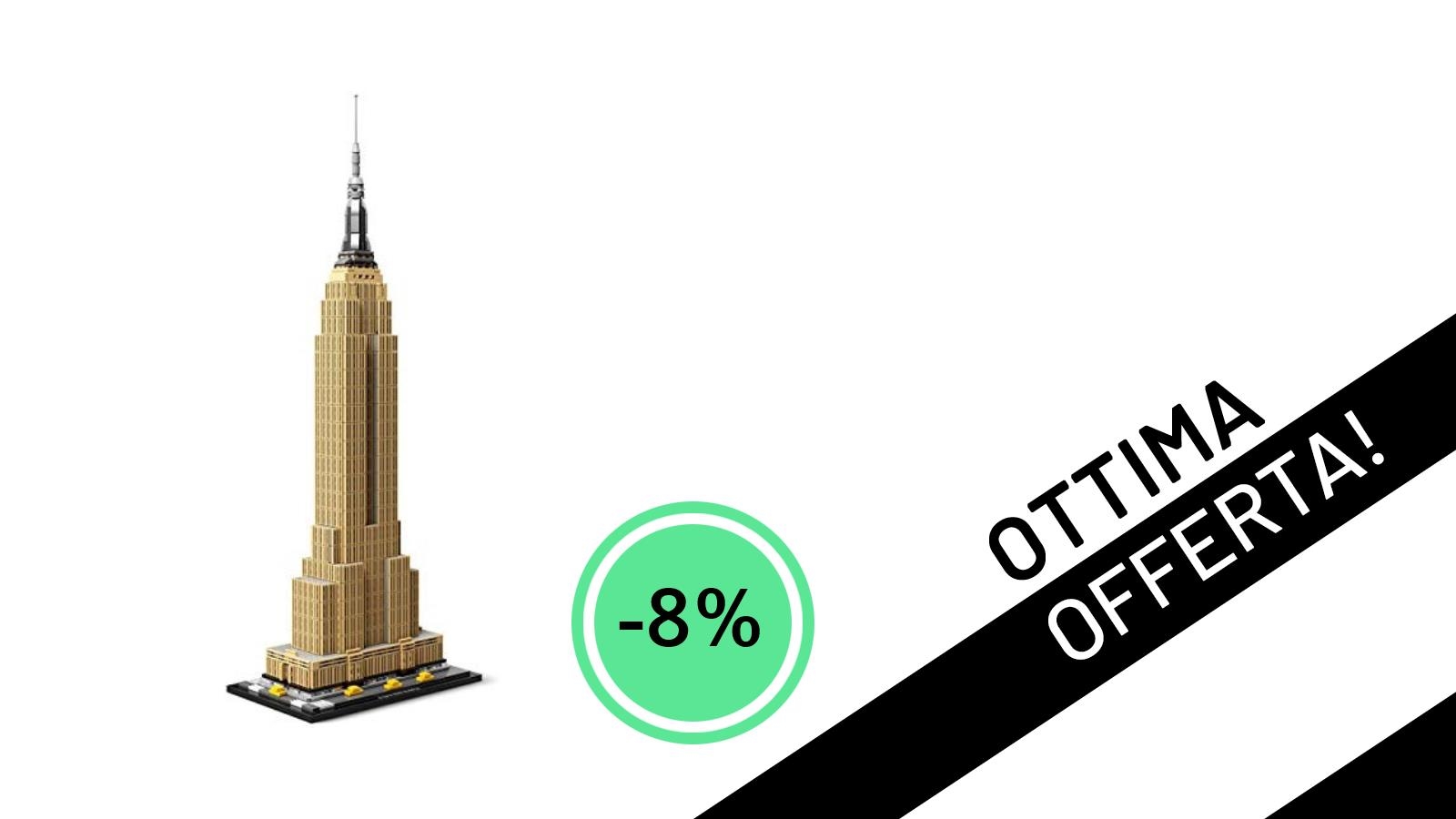 L'iconico LEGO Architecture Empire State Building in Offerta: un capolavoro da costruire con il 8% di sconto!