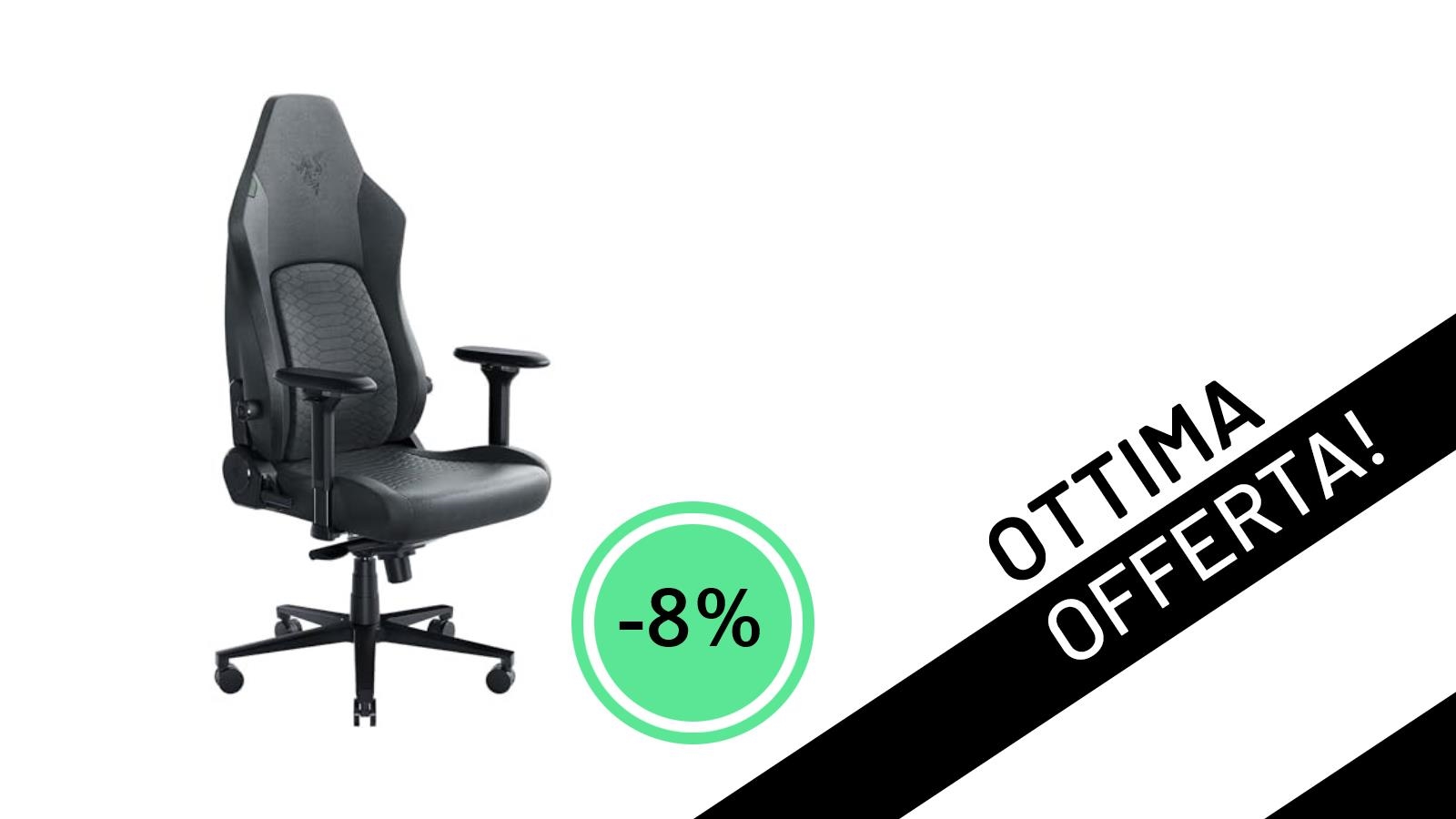 La Razer Iskur V2 è in offerta: il trono gaming definitivo ti aspetta a un prezzo mai così conveniente!