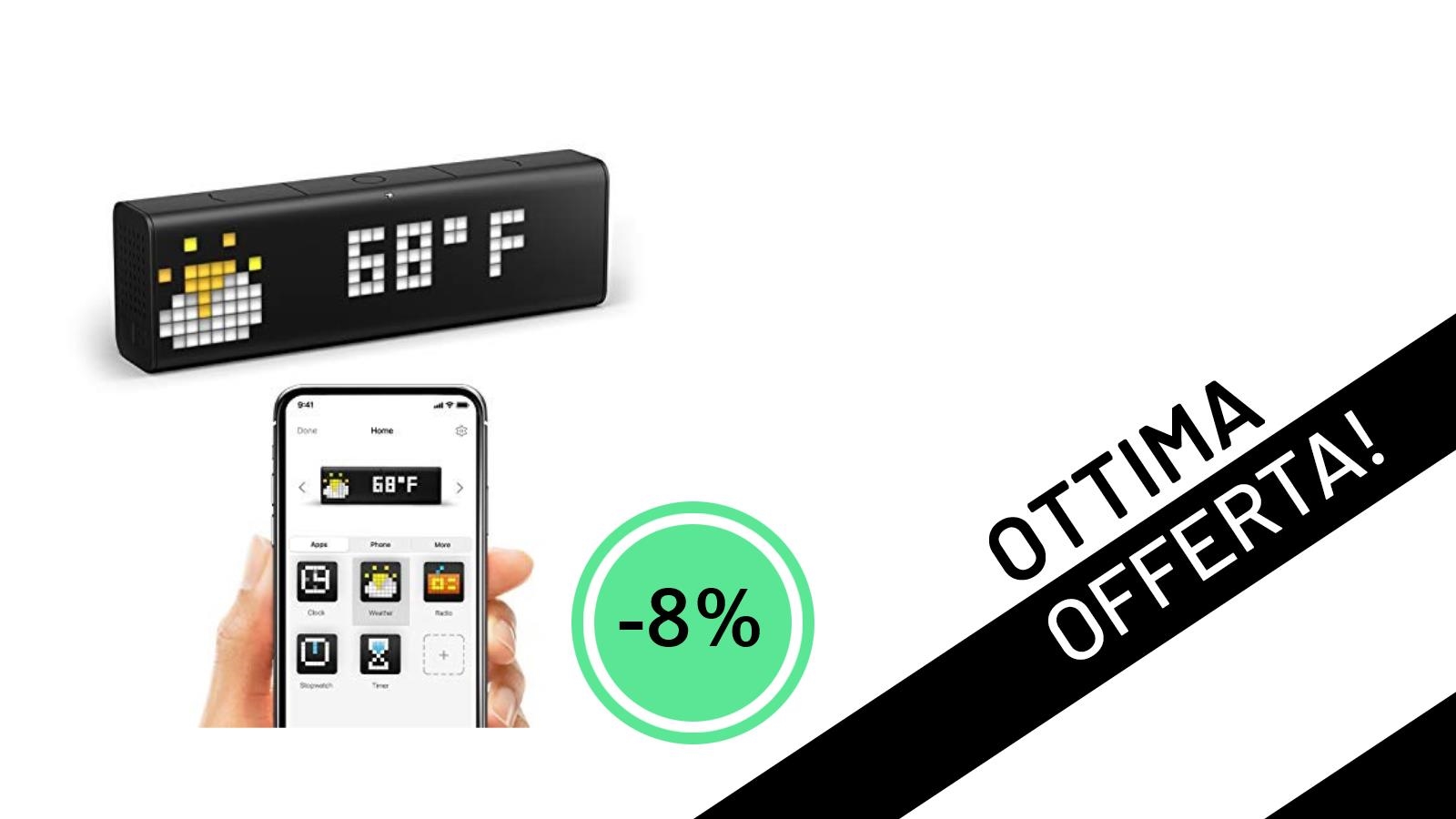 Offerta Imperdibile: LaMetric Time, l'Orologio Wi-Fi con App, Ora a 199€!