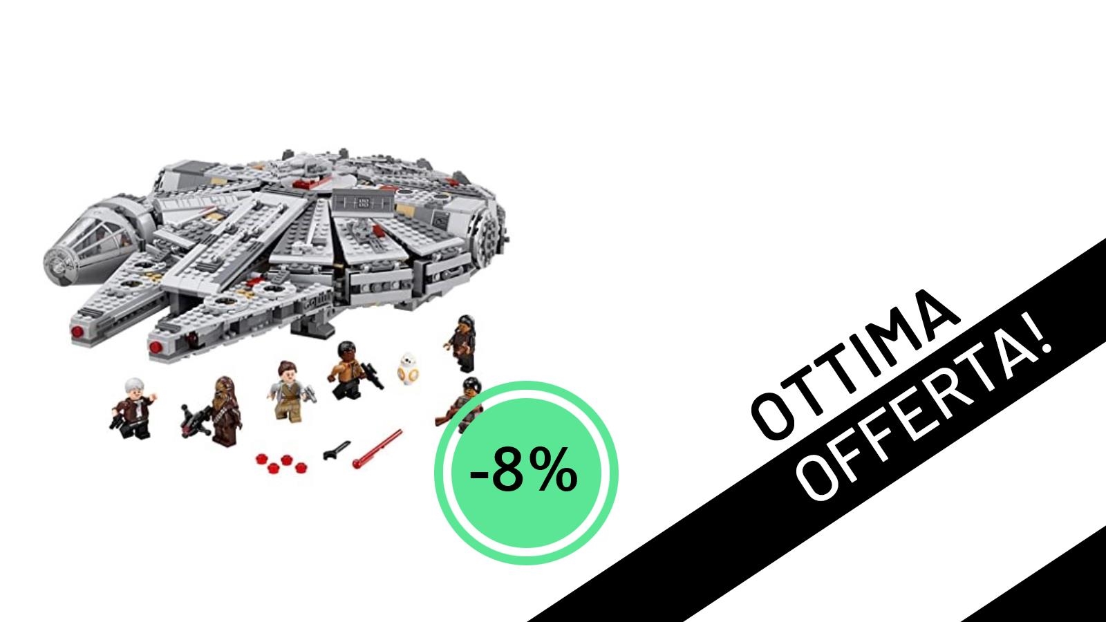 Affare Galattico! Il LEGO Star Wars 75105 Millennium Falcon Scontato dell'8%