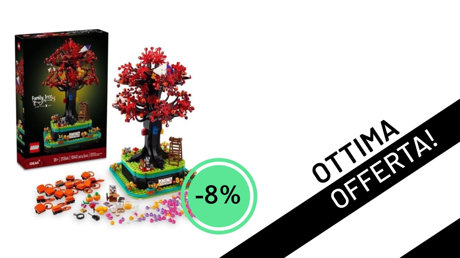 Imperdibile Offerta: Il LEGO Ideas Albero Genealogico 21346 Scontato dell'8%!