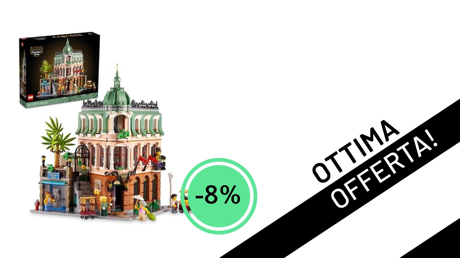 Offerta Imperdibile: Il LEGO Creator Expert Boutique Hotel ti Aspetta con uno Sconto del -8%!