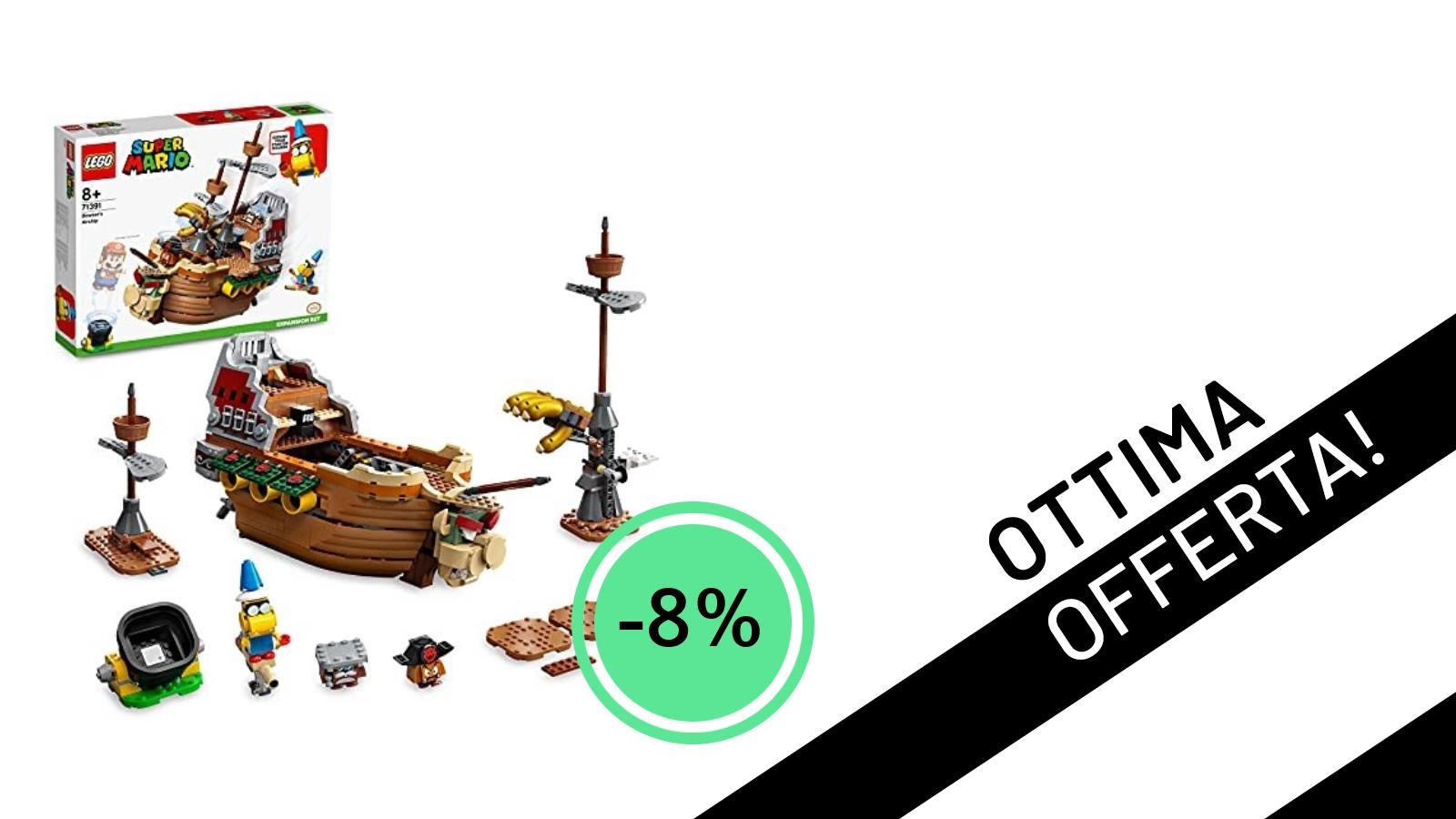 Affare Imperdibile! Il Veliero Volante di Bowser LEGO Super Mario in Sconto del -8%