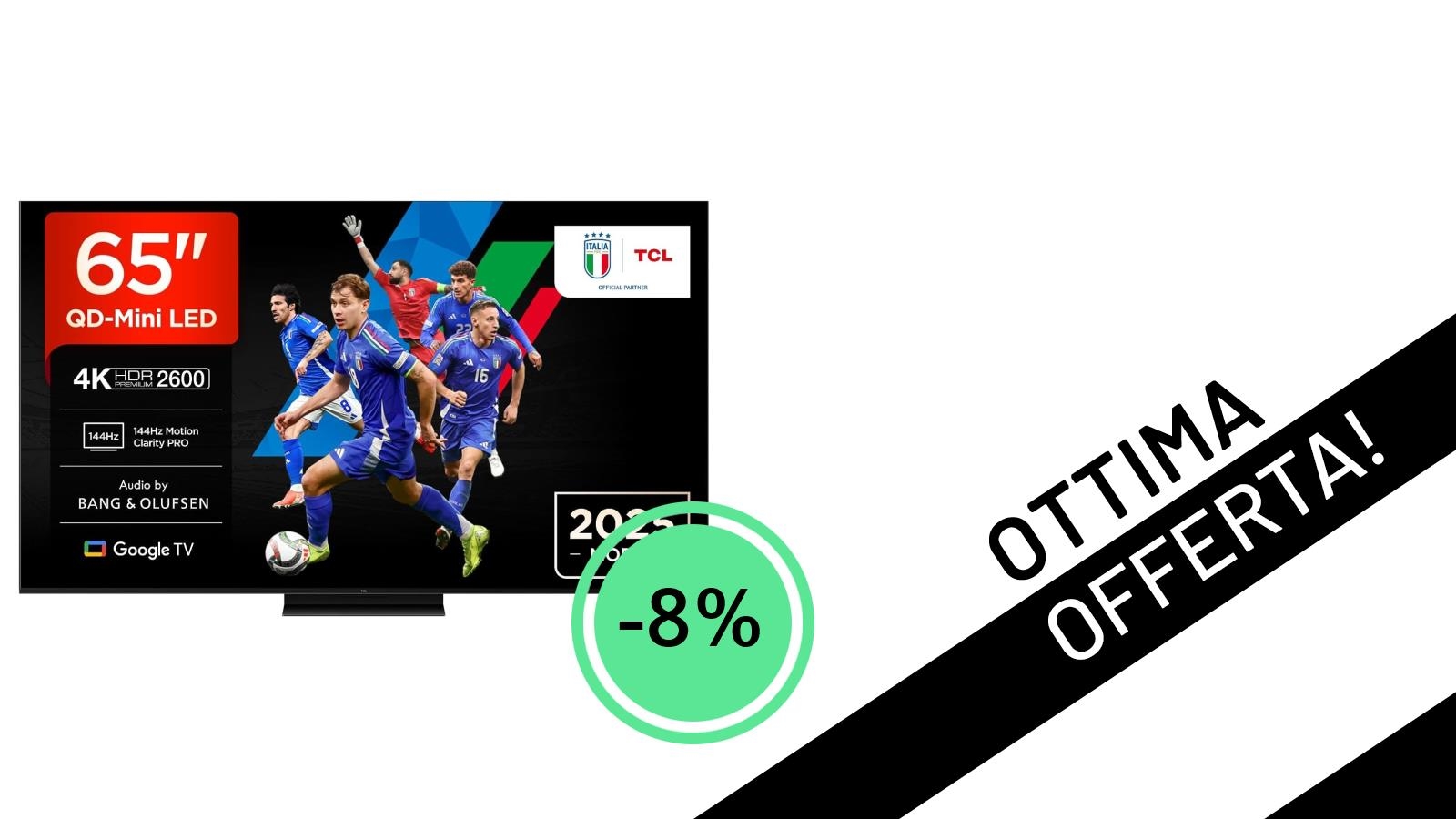 TCL 65Q7C: L'Imponente QD Mini LED 4K da 65 Pollici in Offerta Imperdibile