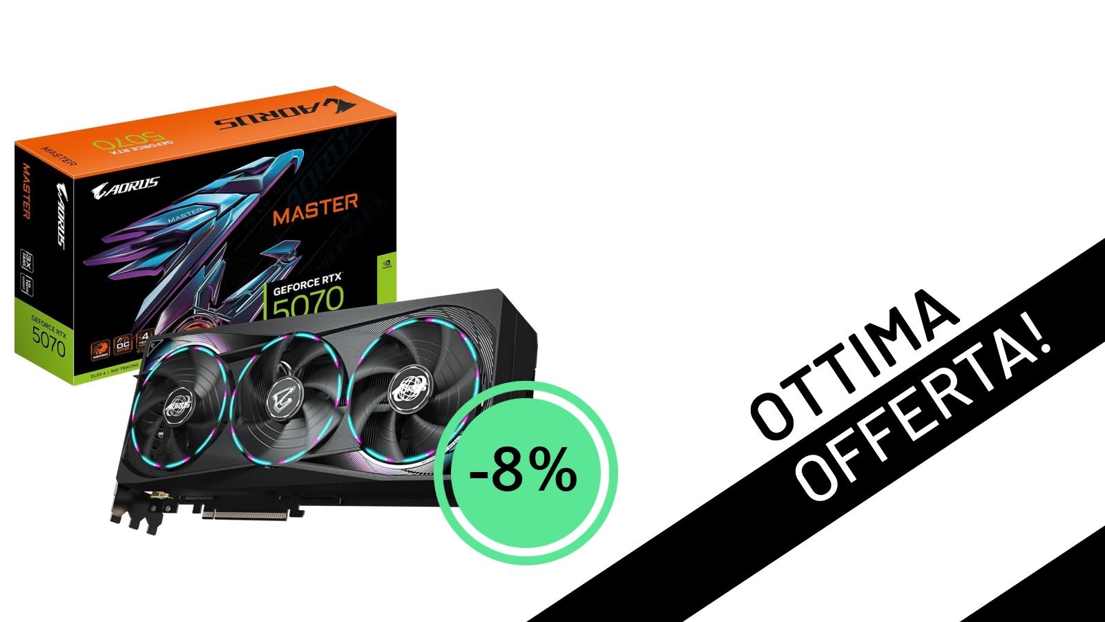 Offerta Imperdibile: Gigabyte AORUS RTX 5070 MASTER 12G, Potenza al Top con uno Sconto da Non Perdere!
