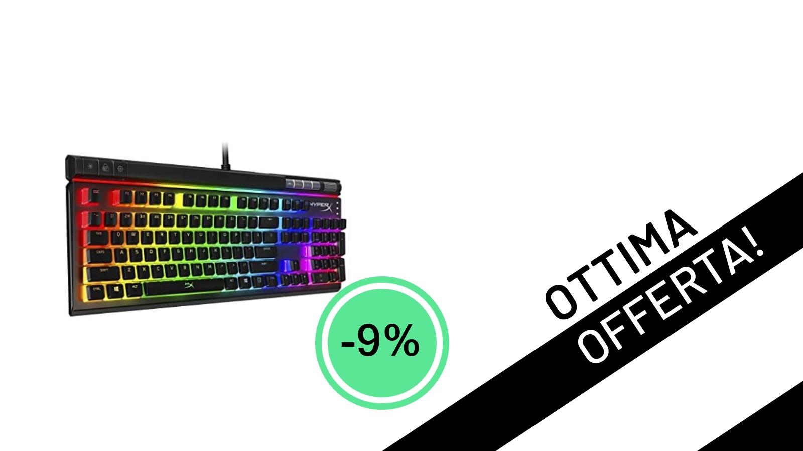 Imperdibile Offerta: La Tastiera Gaming HyperX Alloy Elite 2 al 9% di Sconto!