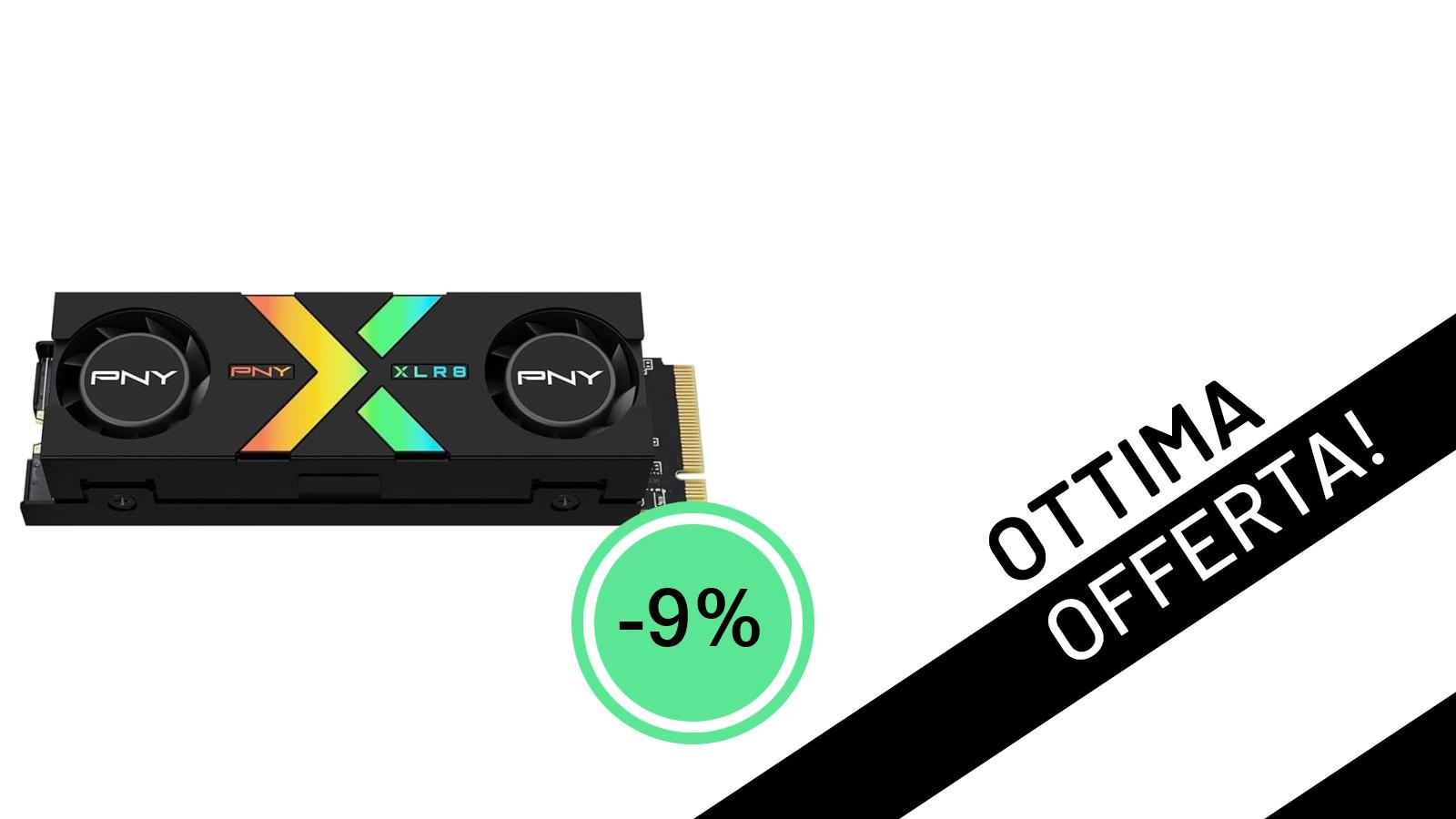 PNY CS3150 XLR8 RGB 2TB NVMe: L'SSD Gaming al 9% di Sconto, un Affare da Non Perdere!