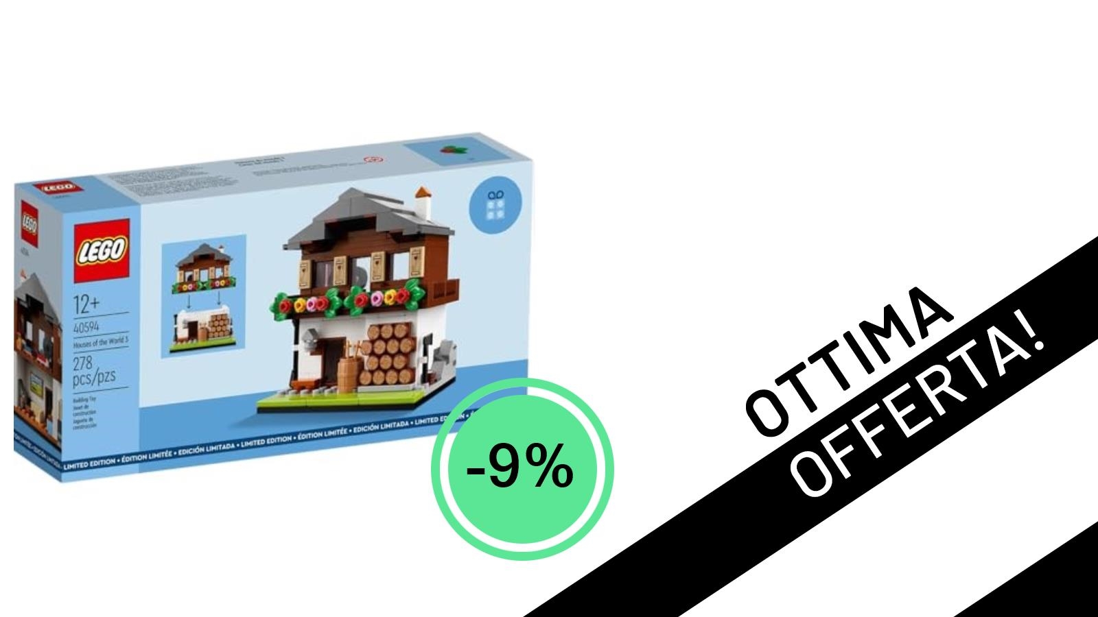 LEGO 40594 Svizzera: L'Esclusivo Set Case del Mondo 3 è in Offerta Scontato del 9%!